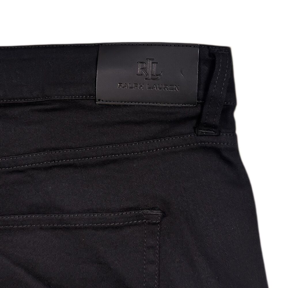 Lauren Ralph Lauren Black Label Womens 20W Black Embellished Beaded Ankle Pants - Picture 11 of 11